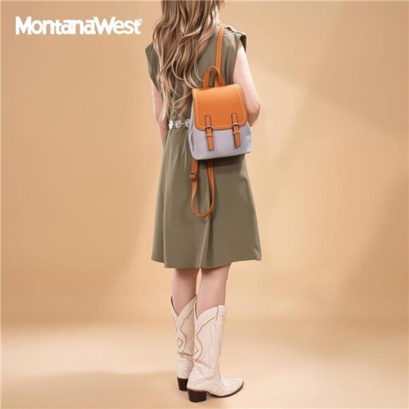 Small Backpack Purse for Women Vegan Leather Mini Womens Backpack Cute main image 6